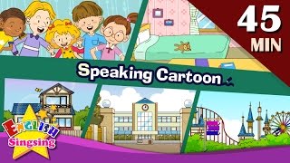 Speaking Cartoon  45 minutes Kids Dialogues  Easy conversation  Learn English for Kids [upl. by Ardelis232]