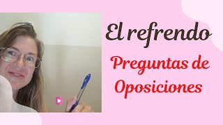 El refrendo del Rey Preguntas de Constitución Española en oposiciones [upl. by Ythomit]