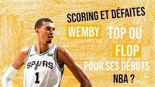 COUPS DÉCLATS ET MALADRESSES  WEMBY ESTIL À LA HAUTEUR DES ATTENTES POUR SES DÉBUTS EN NBA [upl. by Barthol]