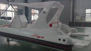 Liya 19 foot rib boat inflatable boat before delivery [upl. by Enelyk967]