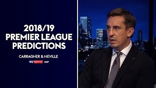 Neville and Carragher make their 201819 Premier League predictions Golden BootPOTYTop 4  MNF [upl. by Ardnossac895]