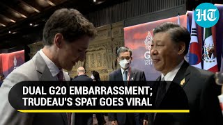 Trudeaus Tryst With Humiliations At G20 Summits Free Speech Spat With Xi Viral Again  Watch [upl. by Isoj]