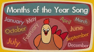 Months of the Year Song  Song for Kids  The Singing Walrus [upl. by Lilak]