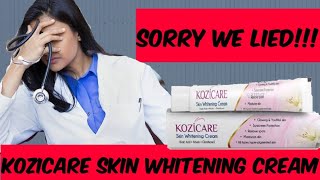 Sorry we lied Kozicare skin lightening cream review [upl. by Jarlath]