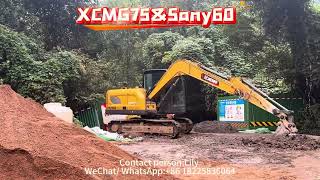 Used Sany 60amp XCMG75 for sale in China 6 tons 7 tons Original Contact Lily for more details [upl. by Irod]