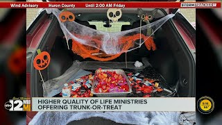 Higher Quality of Life Ministries in Flint hosting Halloween TrunkorTreat [upl. by Atikir]