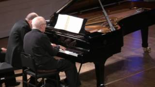 Ferenc Rados Kirill Gerstein WAMozart sonata for piano 4hands in F major KV 497 [upl. by Nelluc]