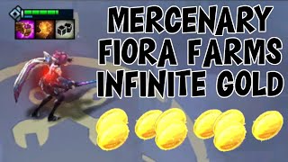 MERCENARY FIORA FARMS INFINITE GOLD  TFT Set 6 PBE [upl. by Ahsienahs]