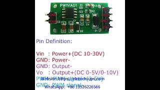 PW1VA01 DAC Module PWM To 010V Frequency To Voltage Converter For Smart Home [upl. by Florella]