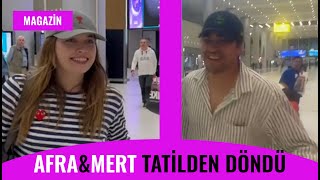 Afra Saraçoğlu ve Mert Ramazan Demir Tatil Dönüşü Havalimanında Görüntülendi Yalı Çapkını… [upl. by Edson]