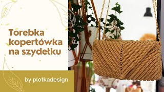 Torebka koktajlowa kopertówka na szydełku Crochet clutch bag [upl. by Atinuhs]