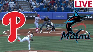 🔴LIVE Baseball🔴Philadelphia Phillies VS Miami Marlins September 07MLB THE SHOW 2024 [upl. by Adyeren892]