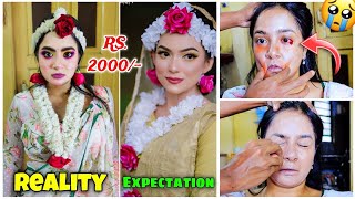 I Went to The WORST Reviewed HALDI Makeup Artist 😭 Khun nikal gaya 😱 Very Painful [upl. by Sauveur]