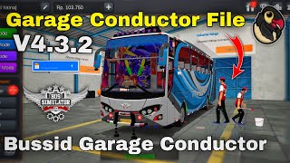 Bussid Garage Conductor Mod 🔥 v432 Update For Bus Simulator Indonesia  Bus Game [upl. by Ebag]