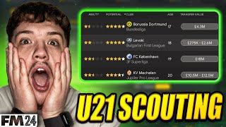 The BEST Method to Scouting Wonderkids in FM24 [upl. by Korwin]