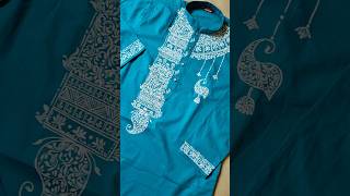 Hand printed panjabi design ❤️ ✨️ Febric design  viralvideo panjabidesign art youtubeshorts [upl. by Alison]