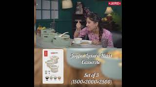 Jaypee Luxura Klass Casserole Set of 3150020002500 is now available at Bhagat Plastics Lucknow [upl. by Oram789]