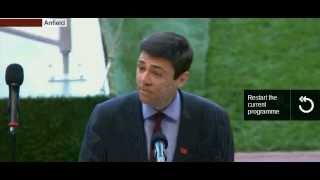 Andy Burnham MP Hillsborough 25th Anniversary [upl. by Huberty995]