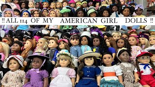 All 114 of My American Girl Dolls [upl. by Lette549]