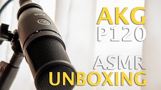 AKG P120 ASMR Unboxing and first Sound Test [upl. by Solnit677]