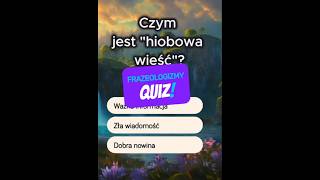 jak dobrze znasz frazeologizmy 🤔 quiz jezykpolski shorts wiedza edukacja [upl. by Nagn]