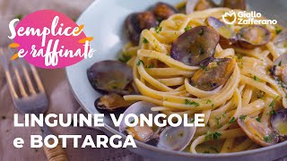 LINGUINE VONGOLE e BOTTARGA GUSTO UNICO e DELICATO 😍🦪🐟🍝 [upl. by Ula]