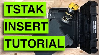 How to Cut and Fit a Foam Insert for your Dewalt TSTAK [upl. by Boccaj]