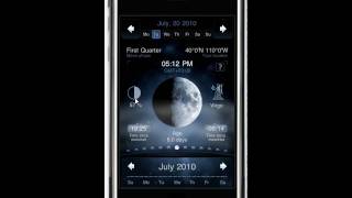 Moon Phase App Deluxe Moon for iPhone [upl. by Alurta]