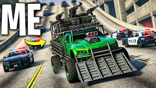 I spent 24 Hours Trolling Cops with 100 Cursed Cars on GTA 5 RP [upl. by Avelin]