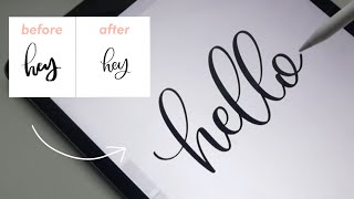 how to make a procreate calligraphy brush in 2 MINUTES [upl. by Wu883]