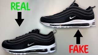 REAL VS FAKE NIKE AIR MAX 97 SNEAKERS COMPARISON [upl. by Ayekel703]