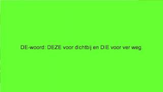 Voorwaartz NT2 grammaticales 1 dezedie ditdat [upl. by Ttam]