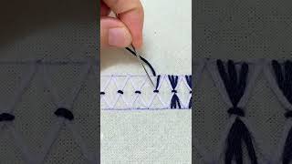 Super easy embroidery pattern for beginners short embroidery handembroidery handcraft [upl. by Silvano]