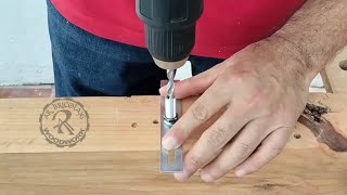 Tips para hacer perforaciones verticales a 90 grados  AR BRICOLAJE WOODWORK 👍 arbricolajewoodwork [upl. by Daeriam]