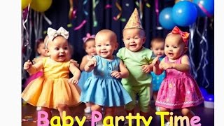 funky baby dance party baby sensory videobaby milestones [upl. by Lednyc513]