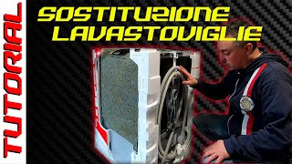 Lavastoviglie rotta TUTORIAL sostituzione lavastoviglie da incasso fai da te BOSCH SMV45GX02E [upl. by Hcardahs]