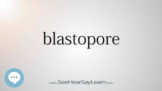 blastopore [upl. by Dannie]