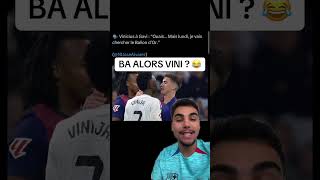 Vini qui pensait aller chercher le ballon d’or aujourd’hui 😂😂😂 Merci guerrier Vini 🦾💙❤️ viniciu [upl. by Adlei]