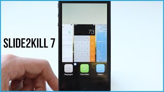 Slide2Kill 7  Vider très rapidement le multitâche diOS 7 [upl. by Eidnam463]