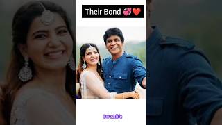 Samntha ❤️Naga Chaitanya Bond 💞😍south love bond trendingvideo sweetlife ytshortsvideo [upl. by Neenahs]