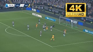 4K  PES 2021 ULTRA REALISM amp GRAPHICS  UDINESE vs INTER MILAN  UML MOD  2025 [upl. by Pansie]