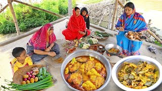 স্পেশাল মশলায় ফুলকপি দিয়ে কাতলা মাছের ঝোল সাথে মাছের মাছের মাথা দিয়ে সবজি রান্না  fish curry [upl. by Attena]