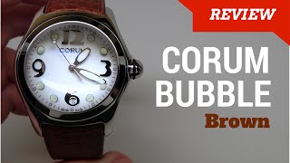 4K CORUM BUBBLE XL MENS WATCH REVIEW MODEL 163150200F02EB30R [upl. by Yanaj750]