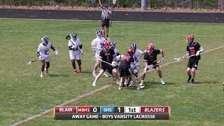 Blair Boys Lacrosse vs Springbrook High School 2024 [upl. by Brigette]