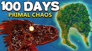 I Spent 100 Days in Primal Chaos Ark Survival Ascended [upl. by Maximilianus505]