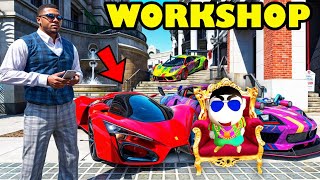 franklin bought most expensive rare bugatti in his workshop gta 5  shinchan and chop [upl. by Rosy]