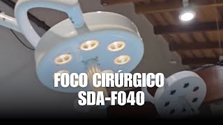 Montagem do Foco Cirúrgico SDAF040 de Parede  SDAMed [upl. by Llerrot]