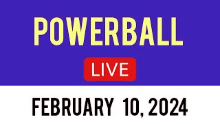 Powerball Live Drawing February 10 2024  Powerball Today [upl. by Richmound]