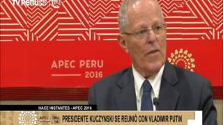 Presidente Kuczynski sostuvo reunión con Vladimir Putin [upl. by Rafaelia]