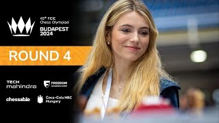 Round 4  45th FIDE CHESS OLYMPIAD [upl. by Gerry]